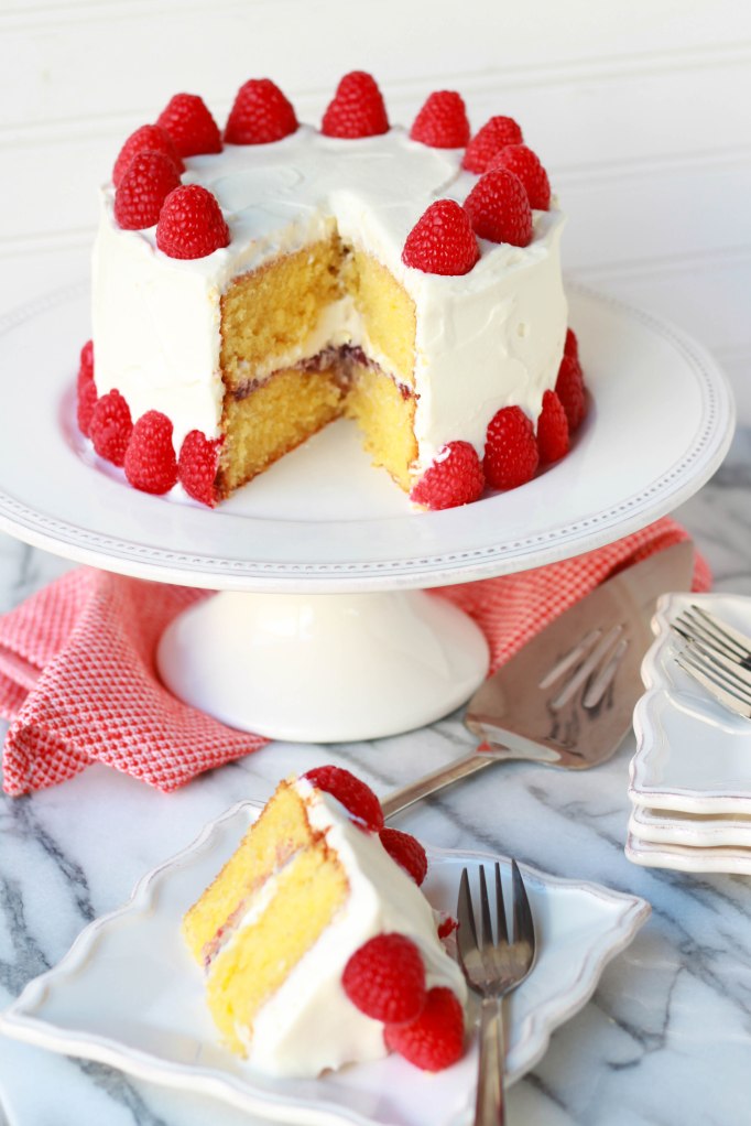 almond raspberry cake 1